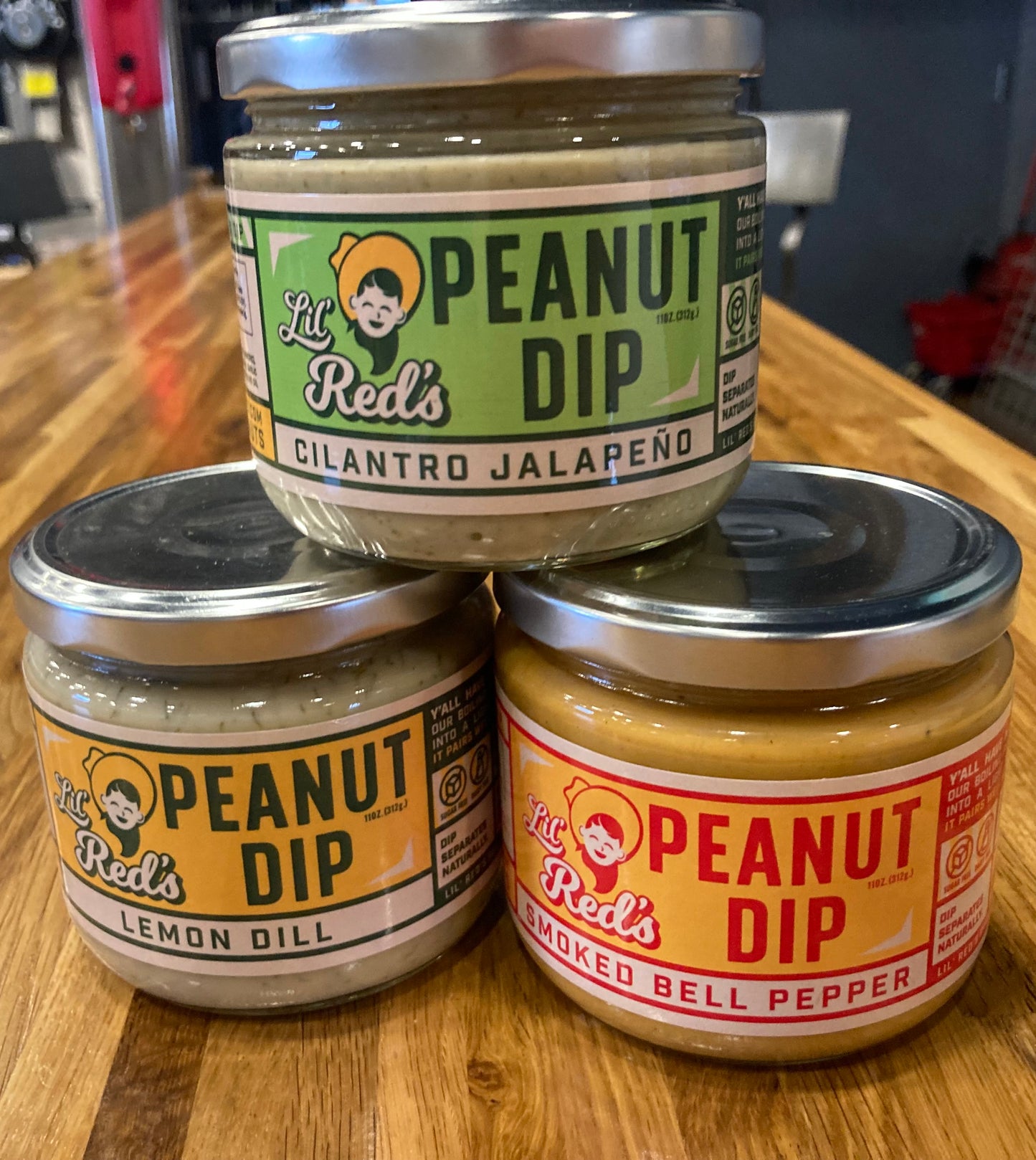 Lil' Red's Peanut Dip Trio